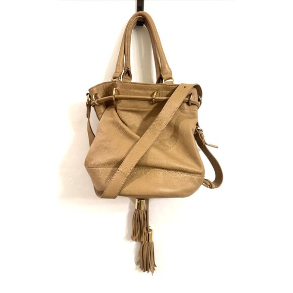SEE BY CHLOE Vicki Taupe Leather Bucket Bag - Picture 2 of 13